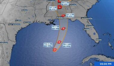 Category 2 Hurricane Isaias now has 100 mph winds as it targets landfall on northern Gulf Coast
