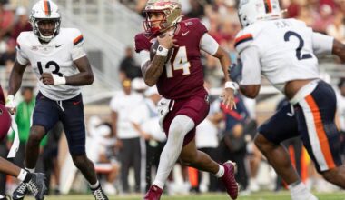 Ashton Daniels sets Florida State quarterback record with 5 rushing TDs in 38-7 rout of Virginia