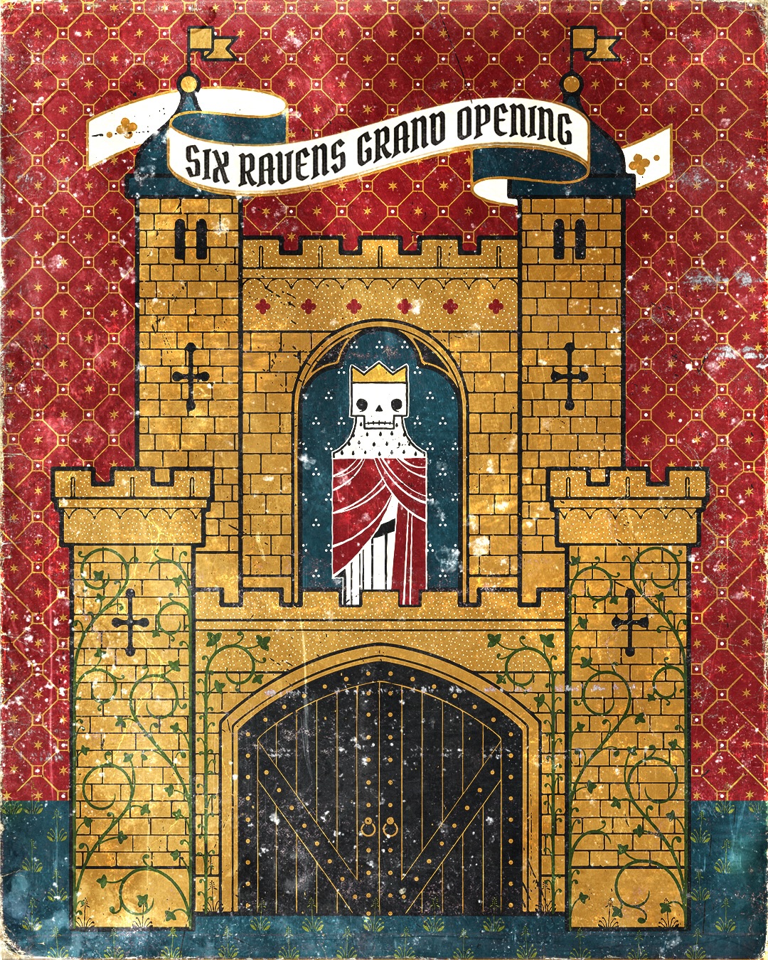 Six Ravens is celebrating its grand opening today, October 17, with a collectible shield pin available free with purchase while supplies last.