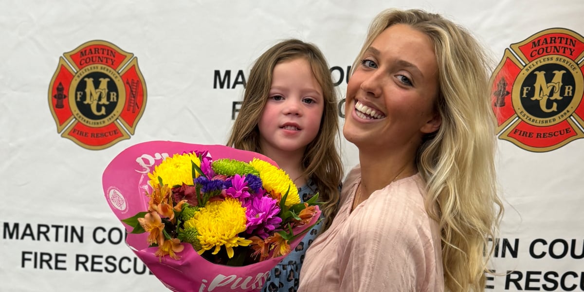 Martin County woman honored after using CPR to save 3-year-old girl from swimming pool