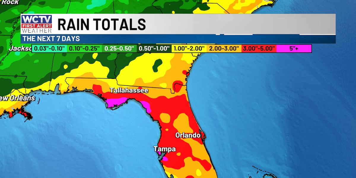 First Alert Daily: The humidity is back, so are the rain chances for Tallahassee, the Big Bend and South Georgia