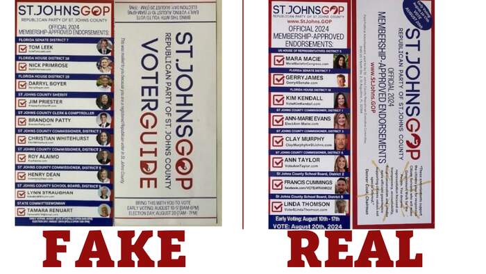 Judge dismisses felony evidence-tampering charge in St. Johns County voter guide case