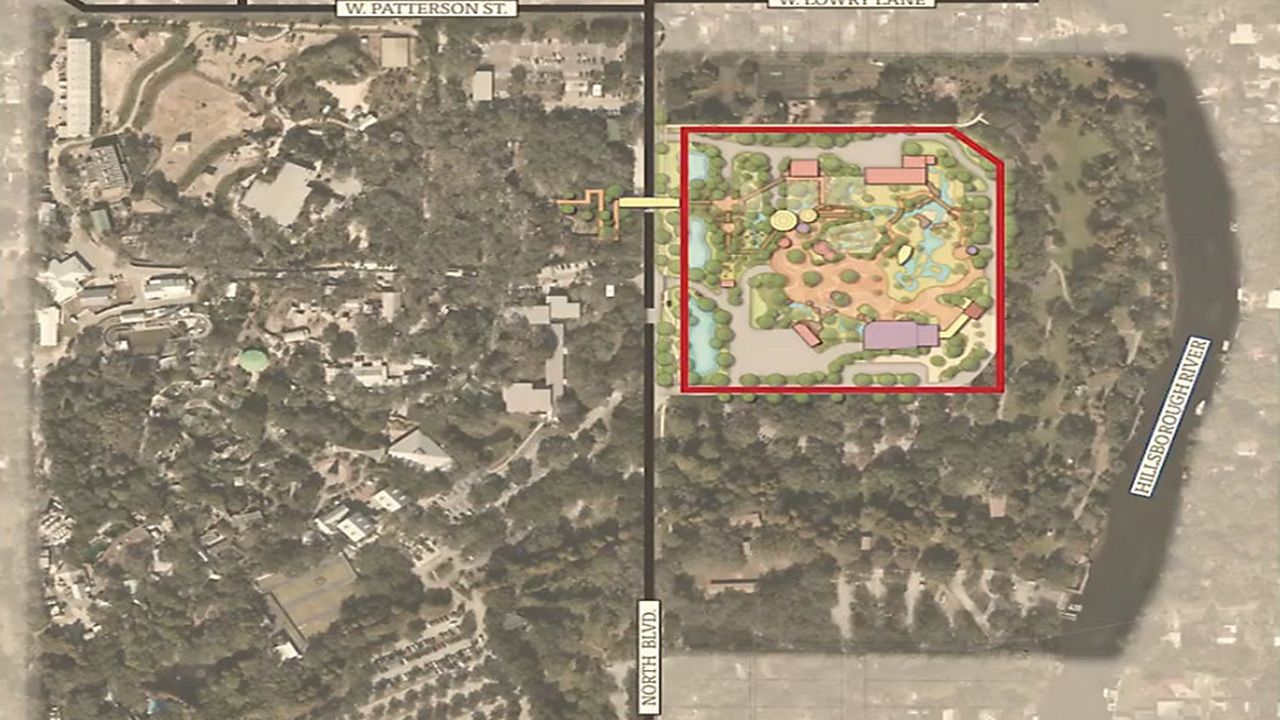 If approved, the combined $150 million would support a 15-year project to update older parts of the zoo and expand its footprint toward the Hillsborough River. (ZooTampa)