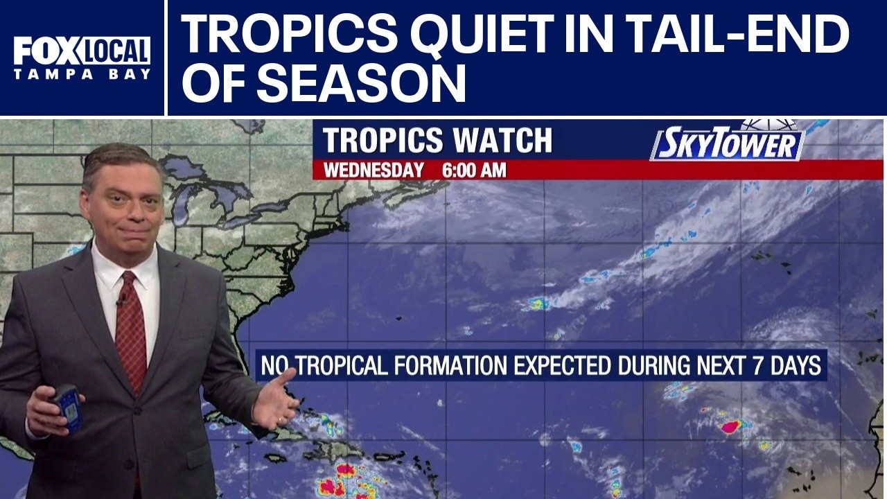 Tropics quiet in tail-end of season