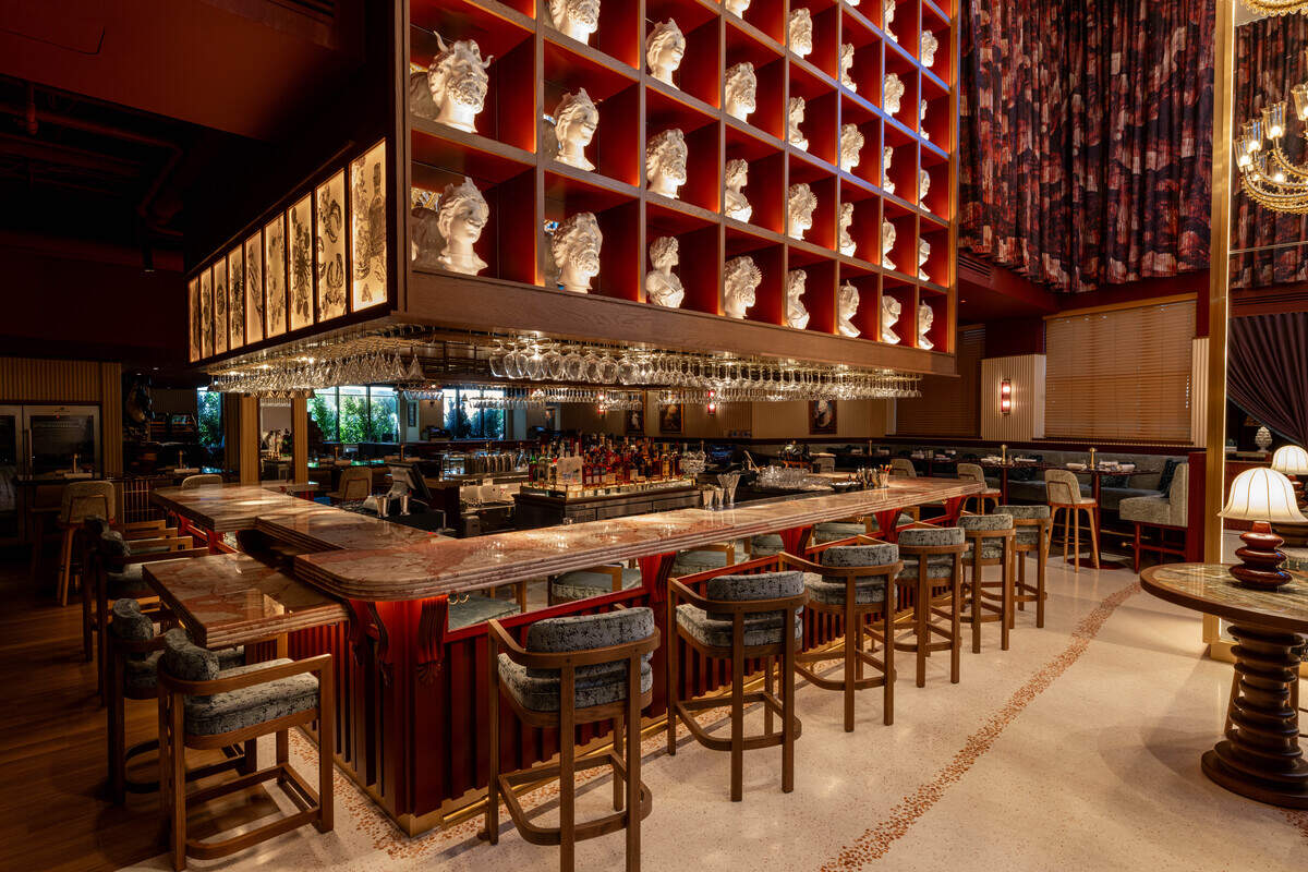 The bar at Bazaar Meat in Miami Beach.