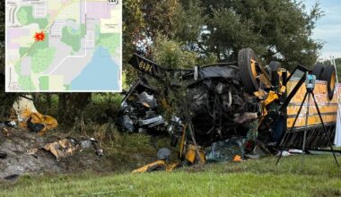 Florida high schooler killed, 40 injured in school bus crash after wrong-way driver hit it: 'Most horrific bus tragedy in decades'