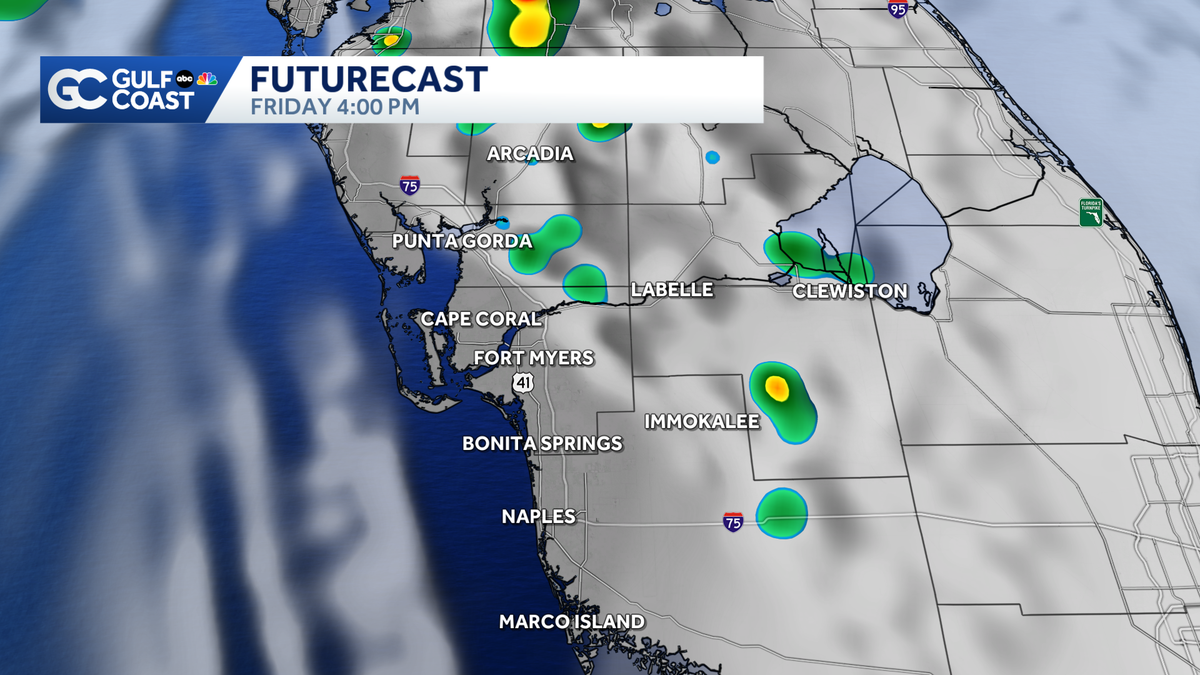 Scattered rain Friday; Trailing downpours Saturday as Isaias pulls north