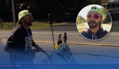Florida man in Maine to finish 12K-mile walk for mental health awareness
