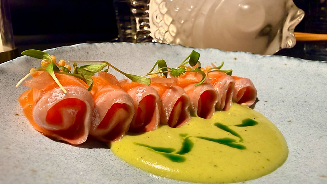 Nomikai by Sushi Saint's Salmon Crudo and Filet Mignon