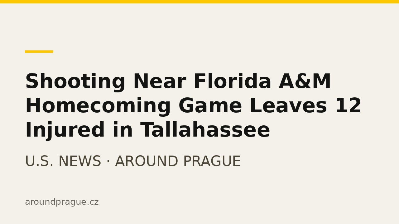 Shooting Near Florida A&M Homecoming Game Leaves 12 Injured in Tallahassee