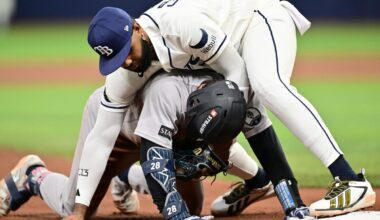 Yankees' Austin Wells breaks up no-hit bid in eighth, gets thrown out at third