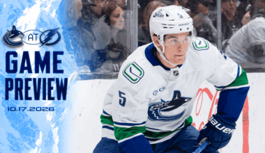 Canucks Road Trip Comes to an End in Tampa Bay on Saturday Afternoon