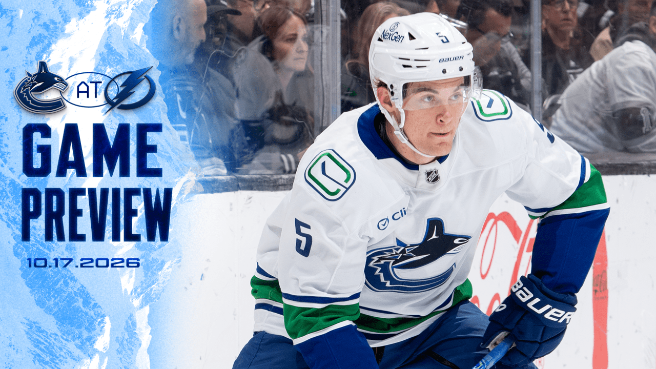 Canucks Road Trip Comes to an End in Tampa Bay on Saturday Afternoon