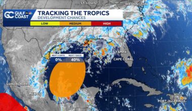 New area of interest in the Gulf has a low chance of development