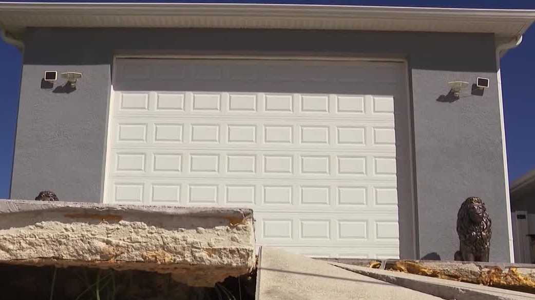 Cape Coral veteran’s driveway continues sinking, as contractor withdraws from repair project