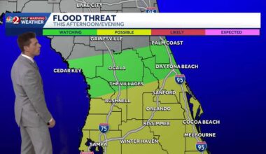 Flood advisory posted for most of Central Florida