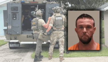 Before an hours-long SWAT standoff in Palm City, a man allegedly threatened to kill himself and his ex-girlfriend after she went to his home to check on him following their breakup, a new report reveals. According to an arrest report from the Martin County Sheriff's Office, the ex-girlfriend of the suspect, Darrel Abbey, arrived at his home at about 12:08 p.m. after the two had broken up the previous night. She told investigators Abbey was not doing well mentally and had previously made comments about killing himself. (MCSO)