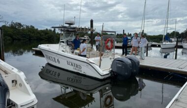 Student volunteers receive classroom and on the water training for Eckerd College’s Search and Rescue Team (Spectrum News/Tyler O'Neill)
