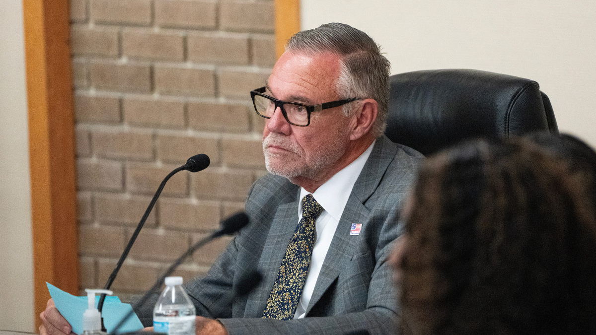 Fort Myers Mayor Kevin Anderson listens to public comment during a Fort Myers City Council meeting on Monday, Oct. 5, 2026. Several speakers including the The Lee County branch of the NAACP were calling for an investigation and his resignation on claims of sexual misconduct by young men. Fort Myers Mayor Kevin Anderson listens to public comment during a Fort Myers City Council meeting on Monday, Oct. 5, 2026. Several speakers including the The Lee County branch of the NAACP were calling for an investigation and his resignation on claims of sexual misconduct by young men.