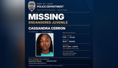 Police search for missing, endangered 15-year-old girl in Port St. Lucie