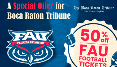 A Special Offer for Boca Raton Tribune Readers: 50% Off FAU Football