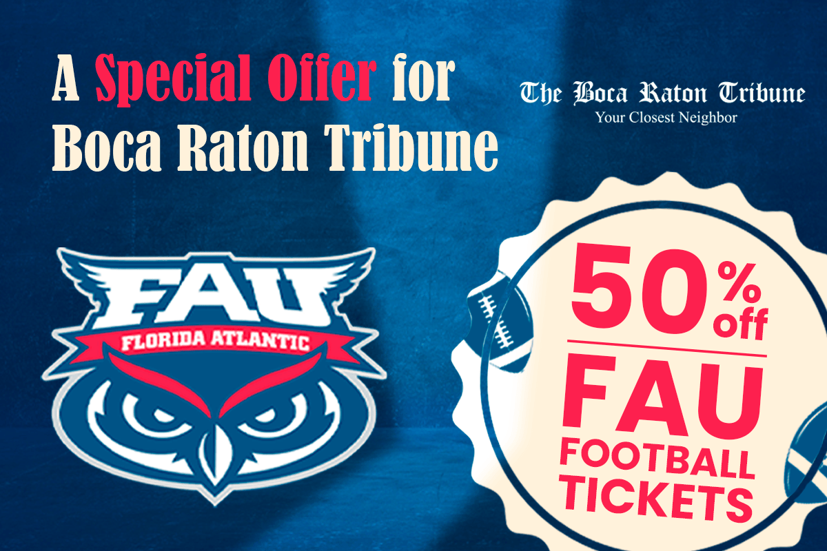 A Special Offer for Boca Raton Tribune Readers: 50% Off FAU Football