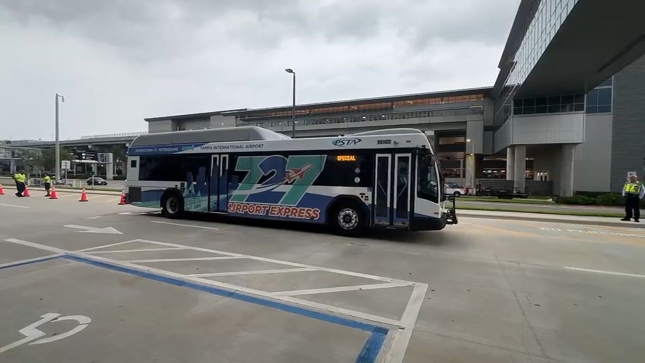 The 727 Airport Express will provide  bus service between downtown St. Petersburg and Tampa International Airport.