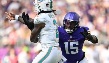 Unbeaten Minnesota Vikings defeat winless Miami Dolphins with strong defense, Reichard's kicks