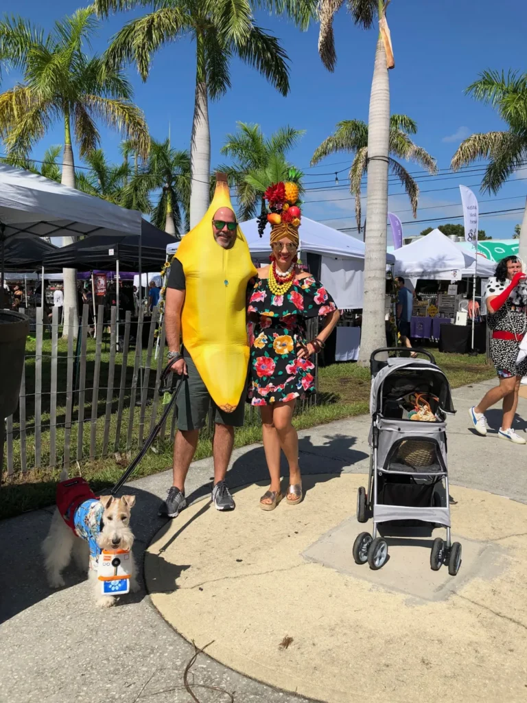 People at Halloween on Central