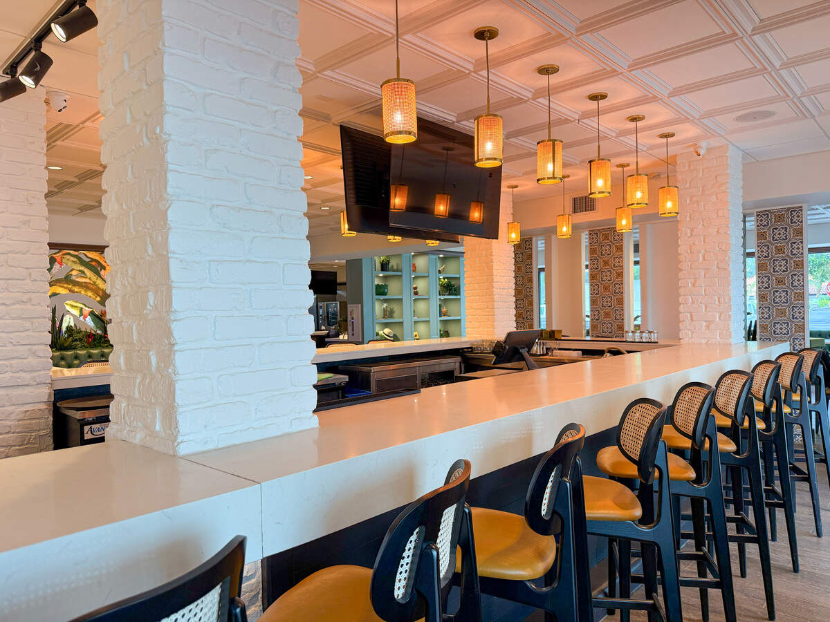 The counter at Havana Harry’s in Coral Gables.