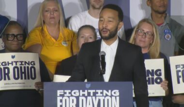 Democrats rally in Miami Valley with John Legend ahead of election