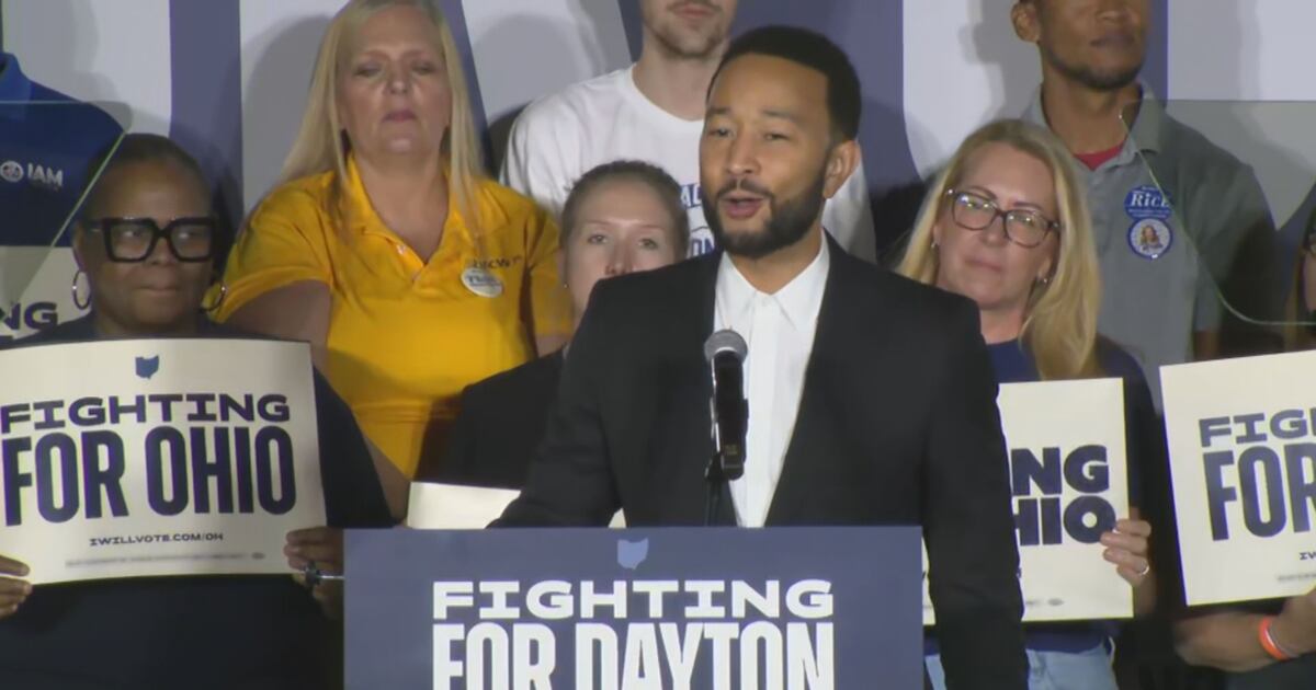 Democrats rally in Miami Valley with John Legend ahead of election