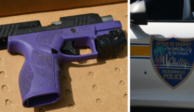 Suspect's firearm pictured after fatal North Jacksonville shooting