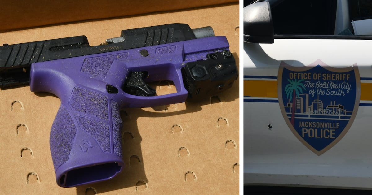Suspect's firearm pictured after fatal North Jacksonville shooting