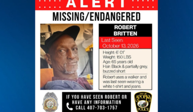 Robert Lee Britten reported missing and endangered in Apopka