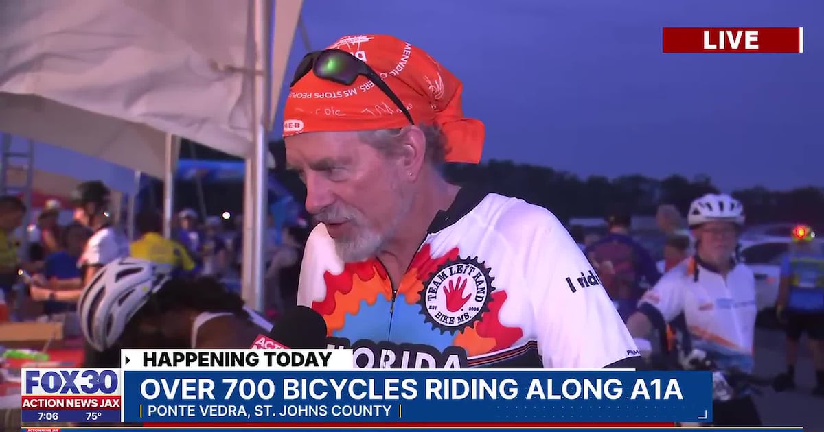 Here’s why over 700 bicyclists are traveling along A1A from Ponte Vedra to Daytona Beach – Action News Jax