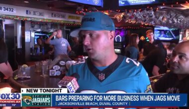 Jacksonville Beach approves expanded bar capacity as Jaguars move to Orlando next year – 104.5 WOKV