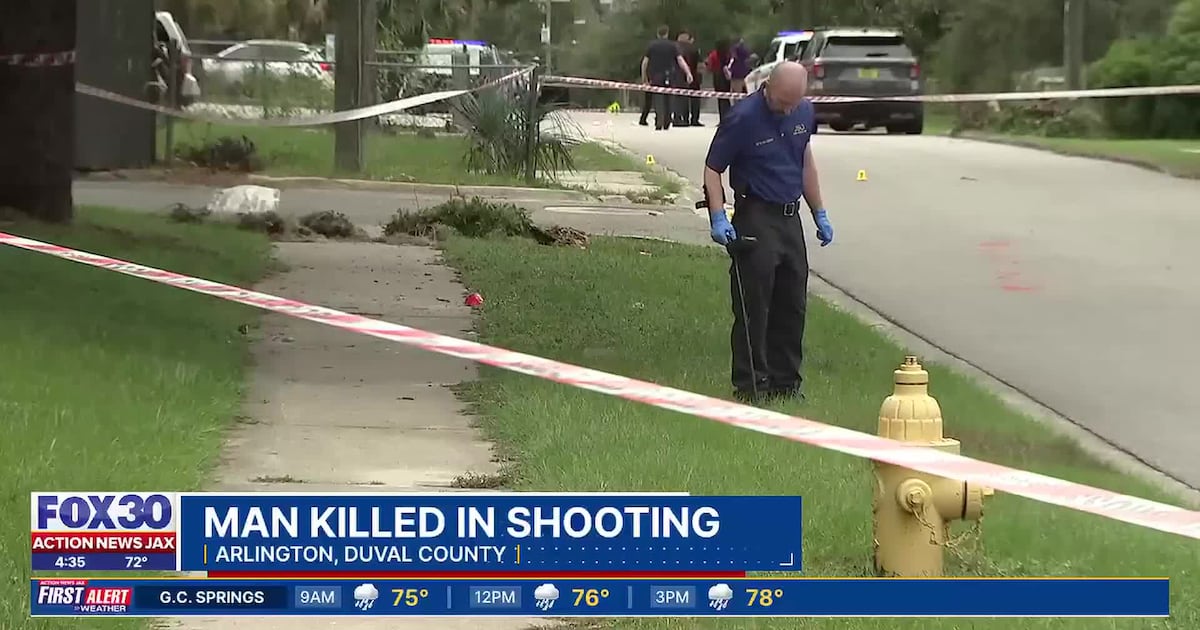 Male shot, killed in Arlington; JSO now investigating 6 shootings since Saturday, person found dead – Action News Jax