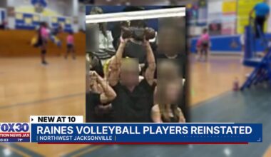 Raines volleyball players reinstated after district review of dismissal decision – 104.5 WOKV