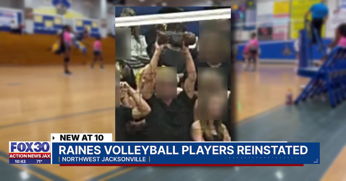 Raines volleyball players reinstated after district review of dismissal decision – 104.5 WOKV