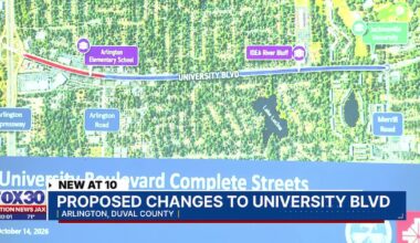 Arlington residents ask about funding, traffic changes for University Boulevard project – Action News Jax