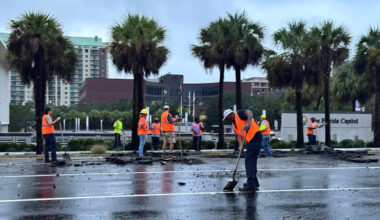 'War zone': Underground fire tears craters into Tallahassee downtown