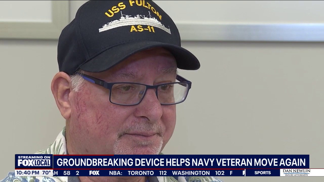How groundbreaking tech helped a paralyzed veteran walk