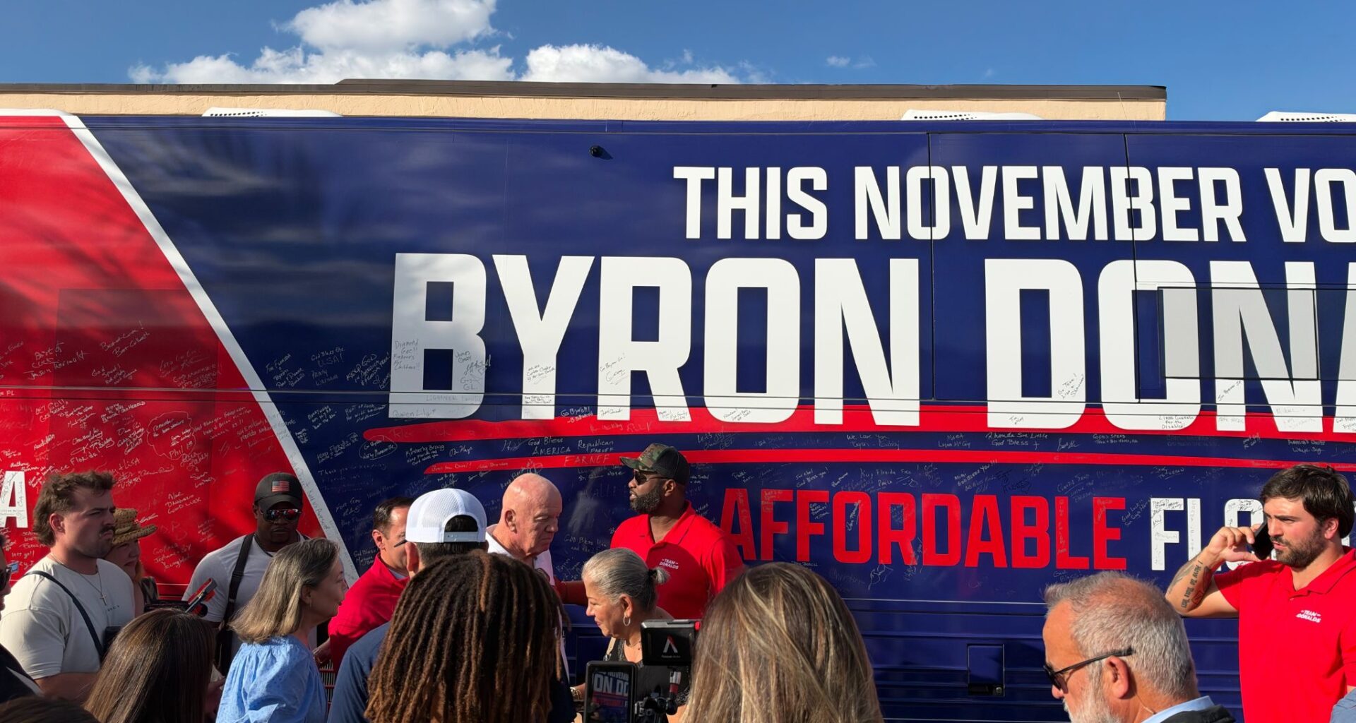Byron Donalds campaigns in Miami