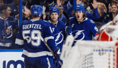 Guentzel has two points, Lightning edge Capitals in home opener