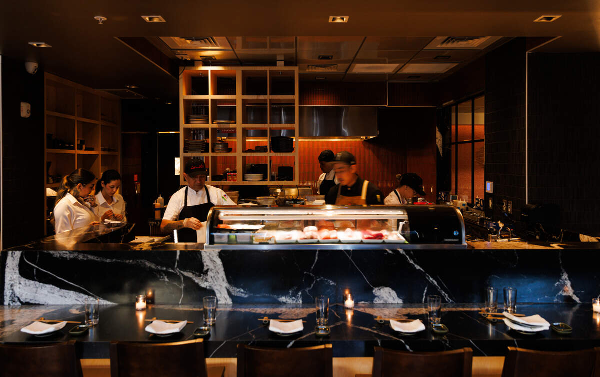 The sushi bar and kitchen at Imoto in Coral Gables.