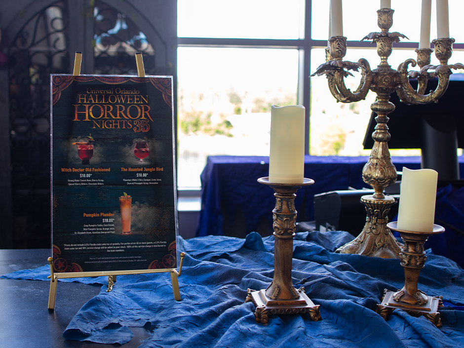 Universal Orlando Hotel Bars Reveal Halloween Overlays & Menus, Featuring Universal Monsters Lounge