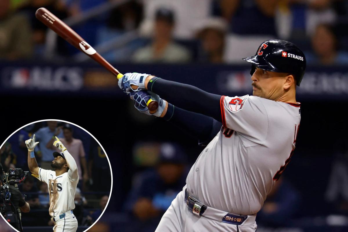 Nathaniel Lowe's clutch hit lifts Guardians to ALCS Game 1 win over Rays