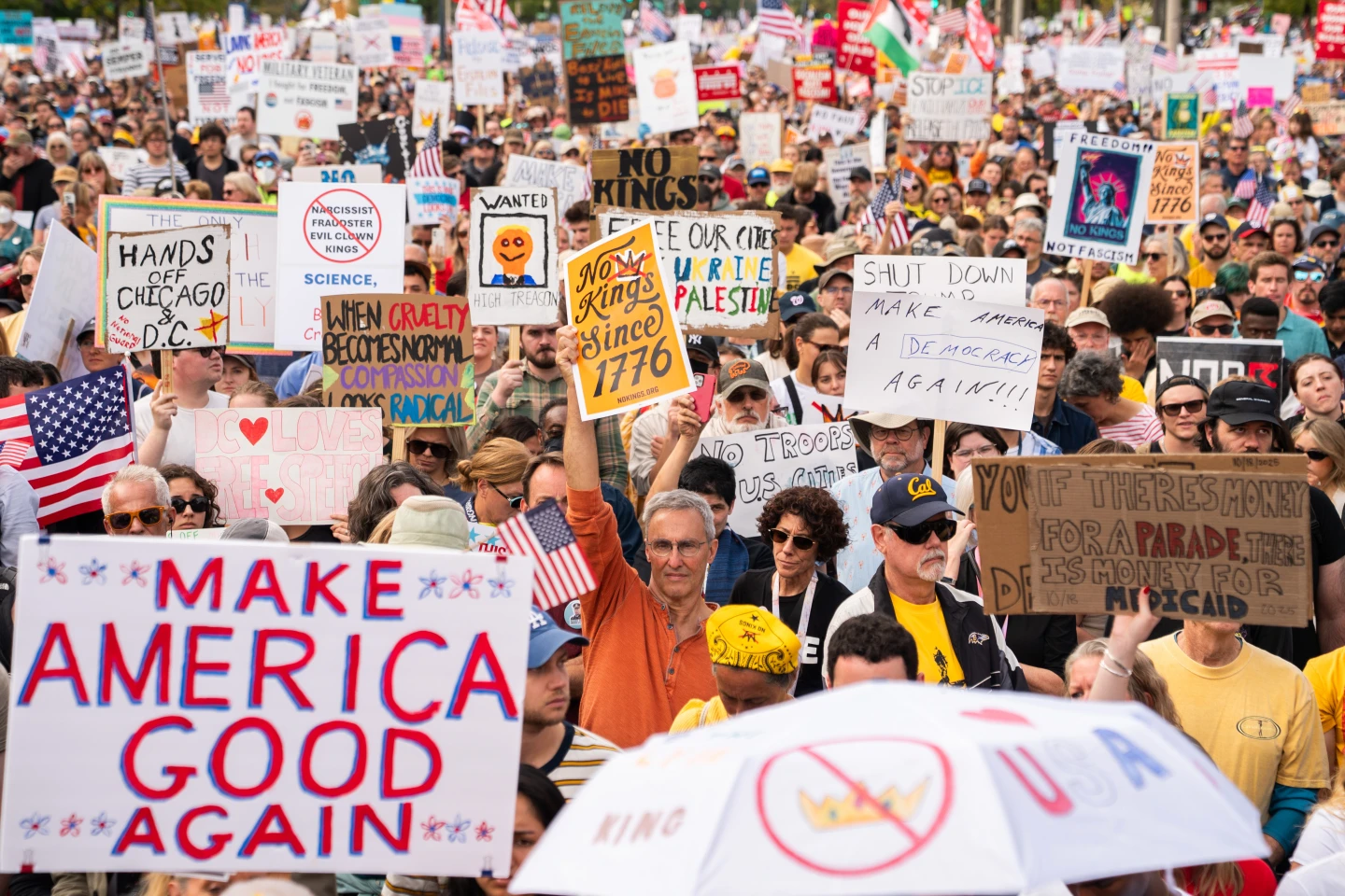 No Kings protestors will march against Donald Trump Saturday