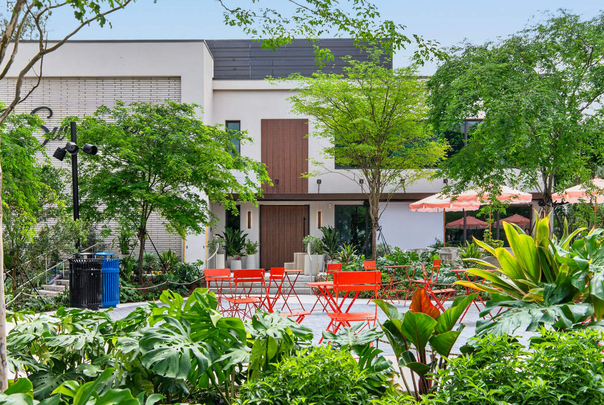 The outdoor terrace at Sweetwaters restaurant in Fort Lauderdale.